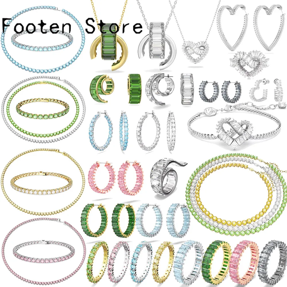 Matrix 2023 Necklace Fine Fashion Jewelry Set Stainless Steel Crystal Earrings Bracelet Ring for Women Gift With Logo
Matrix 2023 Necklace Fine Fashion Jewelry Set Stainless Steel Crystal Earrings Bracelet Ring for Women Gift With Logo