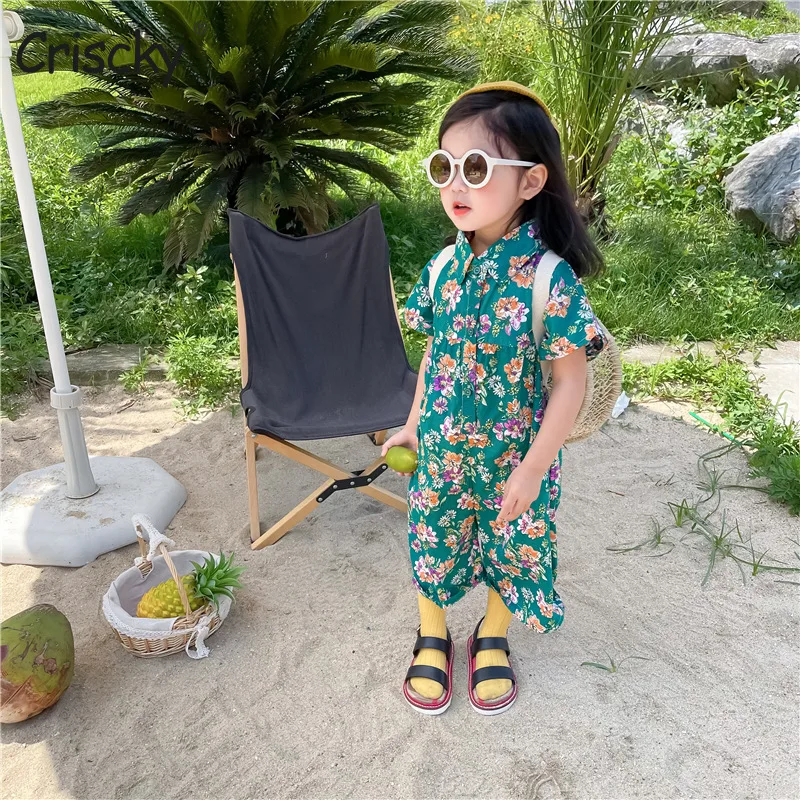 Criscky Infant Baby Girl Floral Print Romper Short Sleeve Jumpsuit One Piece Outfits Sunsuit Toddler Girl Summer Clothes
Criscky Infant Baby Girl Floral Print Romper Short Sleeve Jumpsuit One Piece Outfits Sunsuit Toddler Girl Summer Clothes