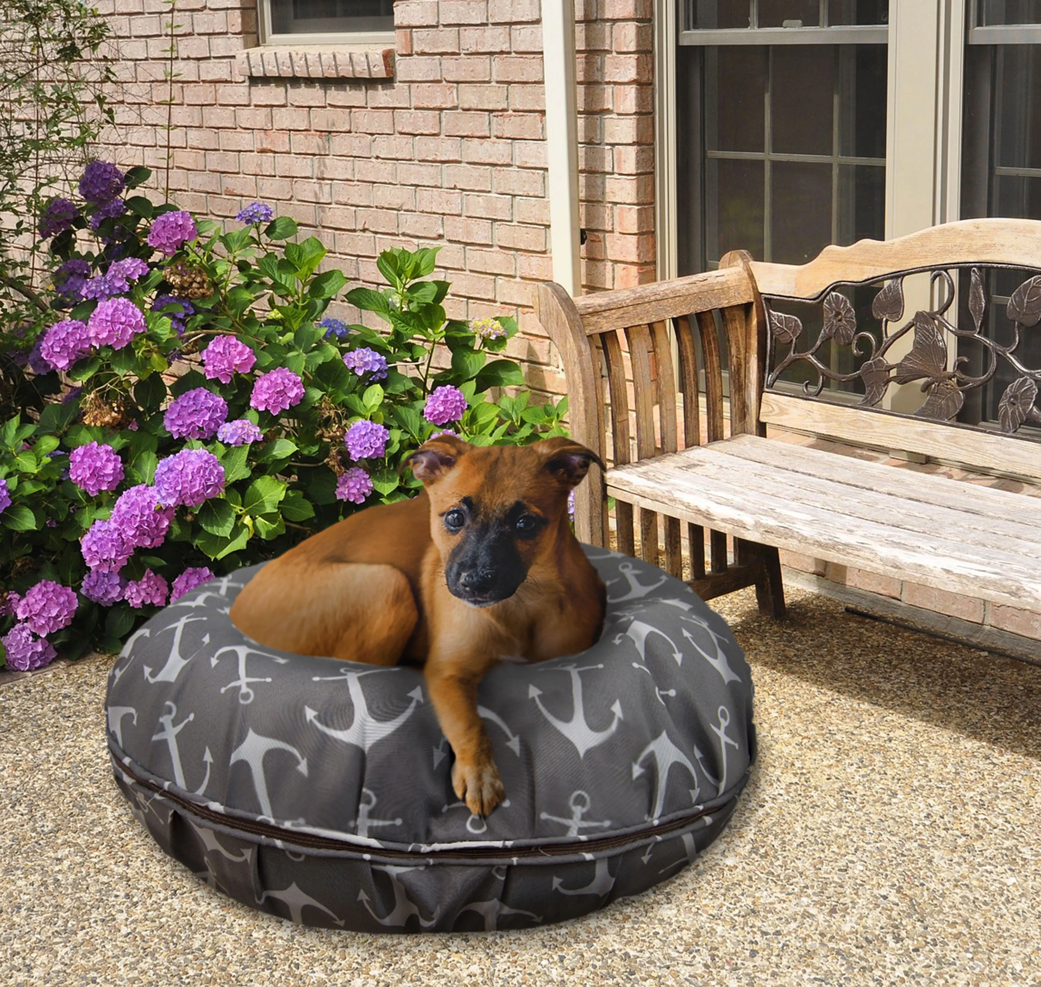 HMTX Water Resistant Grey Anchor Indoor/Outdoor Durable Bagel Pet/Dog Bed with Removable Cover
HMTX Water Resistant Grey Anchor Indoor/Outdoor Durable Bagel Pet/Dog Bed with Removable Cover