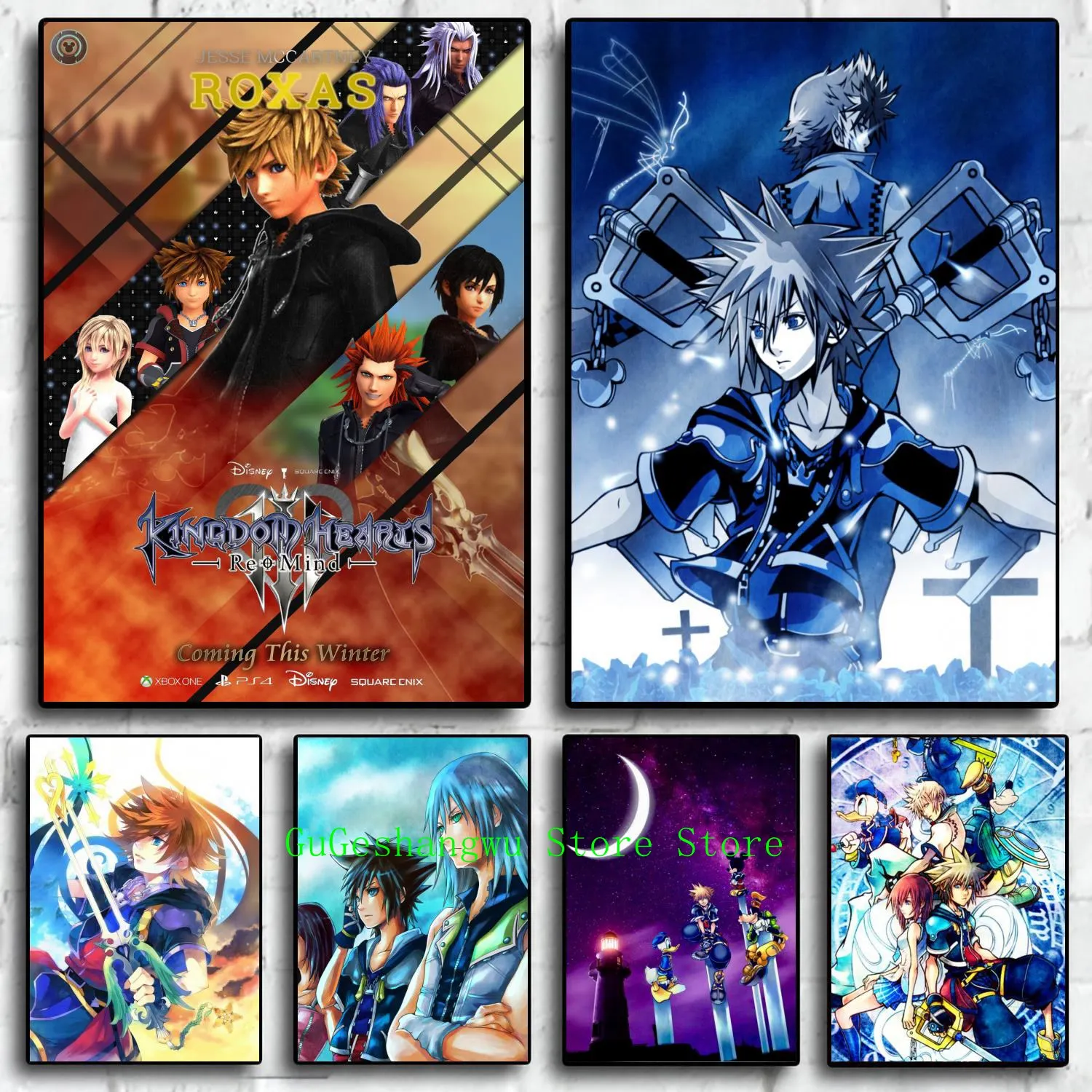 kingdom hearts game Canvas Art Poster and Wall Art Picture Print Modern Family bedroom Decor Posters
kingdom hearts game Canvas Art Poster and Wall Art Picture Print Modern Family bedroom Decor Posters