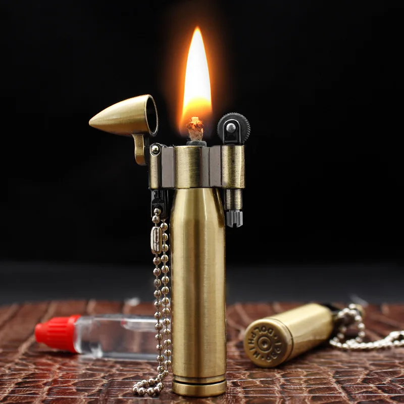 Фото Фонарь Free Fire брелок-зажигалка для ключей в стиле ретро молниевый шлифовальный