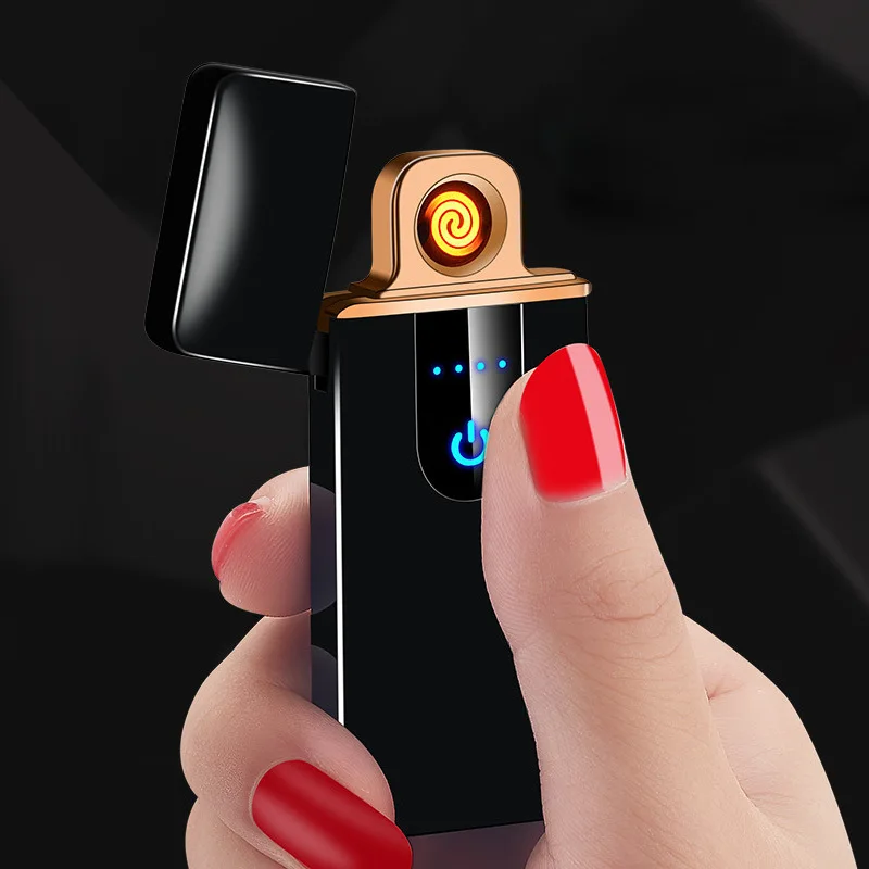 Metal Induction USB Charging Windproof Cigarette Lighter Lighter Ultra-Thin
Metal Induction USB Charging Windproof Cigarette Lighter Lighter Ultra-Thin