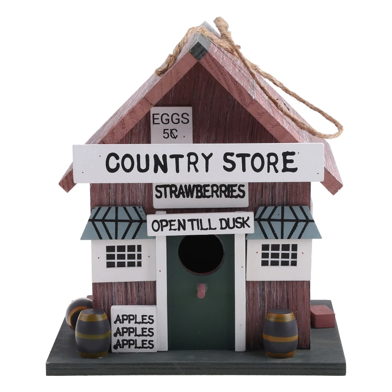 Wooden Bird House for Outside Small Outdoor Garden Bird Nesting Home Woodland Cabin Birdhouse with Hole and Perch
Wooden Bird House for Outside Small Outdoor Garden Bird Nesting Home Woodland Cabin Birdhouse with Hole and Perch