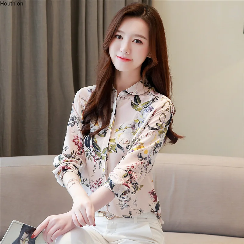 Casual Shirt Women's Blouses New Printed Thin Long-sleeved Lapel Summer Top Fashion Lady Houthion
Casual Shirt Women's Blouses New Printed Thin Long-sleeved Lapel Summer Top Fashion Lady Houthion