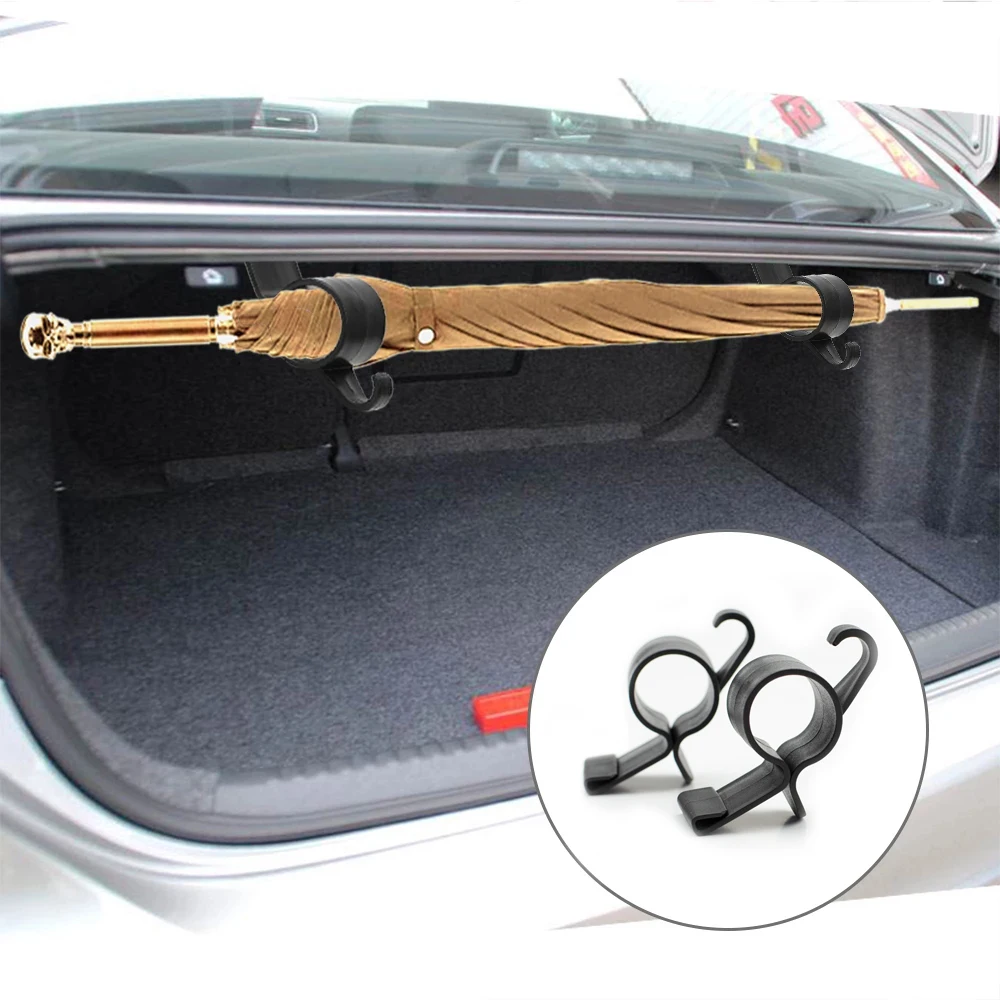 2pcs Umbrella Holder Car Rear Trunk Mounting Bracket Towel Hook for Umbrella Hanging Hook Automobile Trunk Organizer
2pcs Umbrella Holder Car Rear Trunk Mounting Bracket Towel Hook for Umbrella Hanging Hook Automobile Trunk Organizer