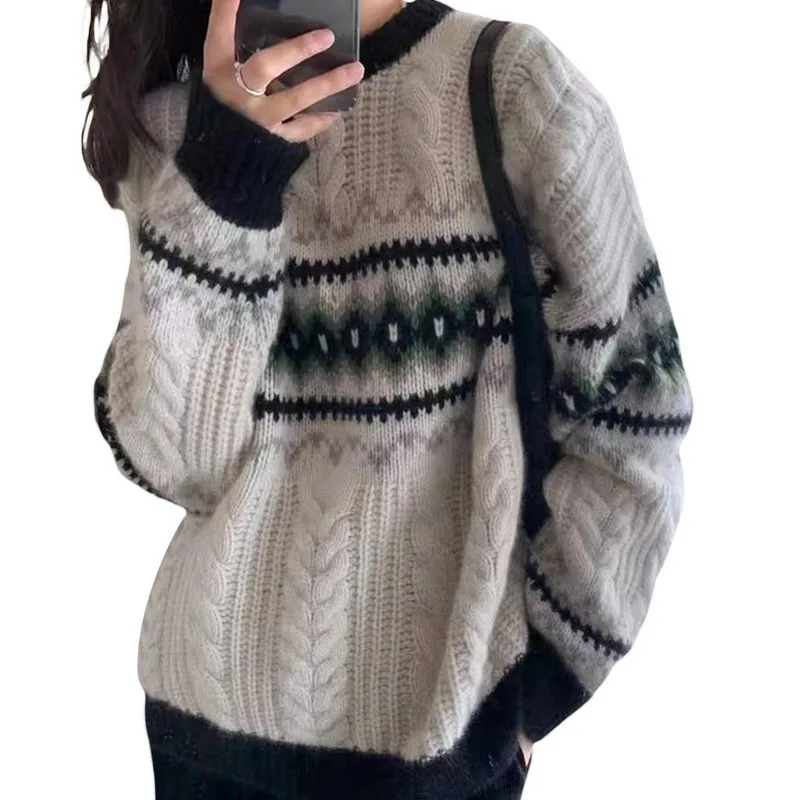 Women Vintage Sweater Autumn Winter Clothes Fairy Grunge Long Sleeve Loose Knit Pullover Female Clothing Streetwear
Women Vintage Sweater Autumn Winter Clothes Fairy Grunge Long Sleeve Loose Knit Pullover Female Clothing Streetwear