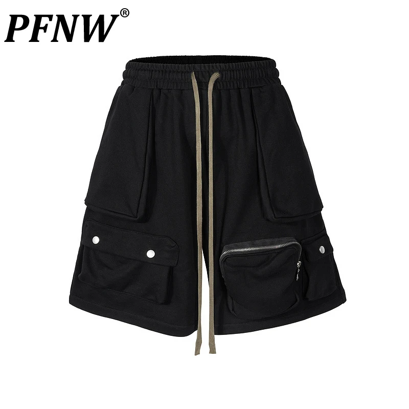 PFNW Summer Men's Darkwear Multi Pockets Zipper Shorts Fashion Baggy Safari Style Drawstring Elastic Waist Pioneer Pants 12Z1867
PFNW Summer Men's Darkwear Multi Pockets Zipper Shorts Fashion Baggy Safari Style Drawstring Elastic Waist Pioneer Pants 12Z1867