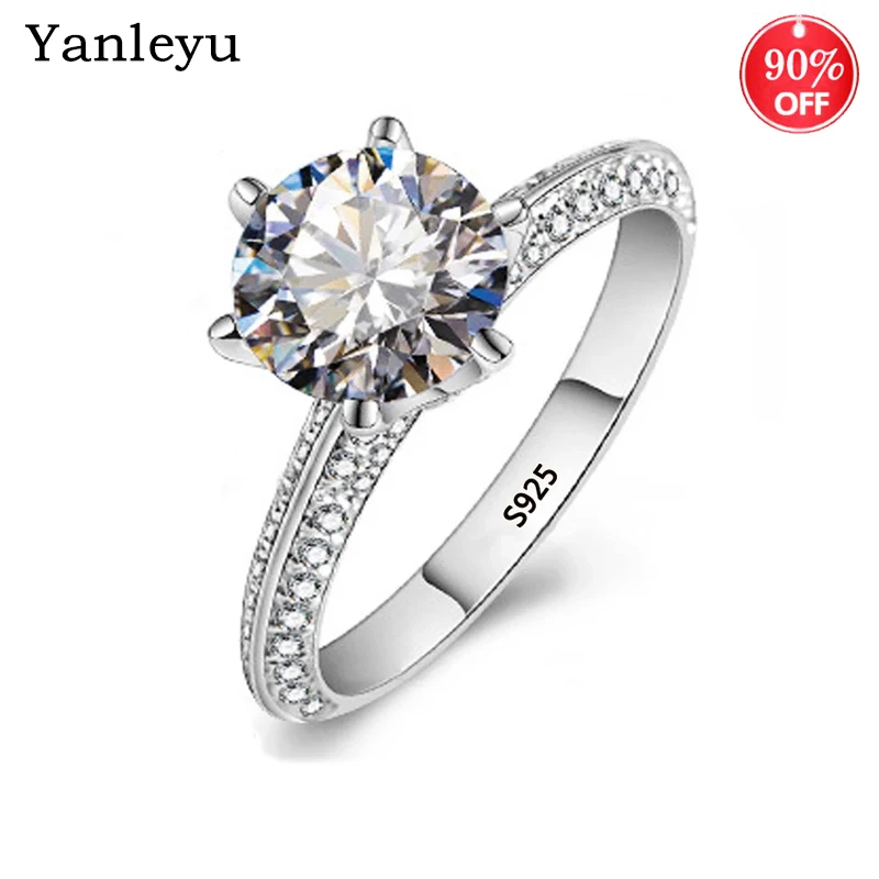 Yanleyu Luxury Sparkling Cubic Zirconia Engagement Ring 5A CZ Stone Delicate Female Finger Accessories Party Gift Trend Jewelry
Yanleyu Luxury Sparkling Cubic Zirconia Engagement Ring 5A CZ Stone Delicate Female Finger Accessories Party Gift Trend Jewelry