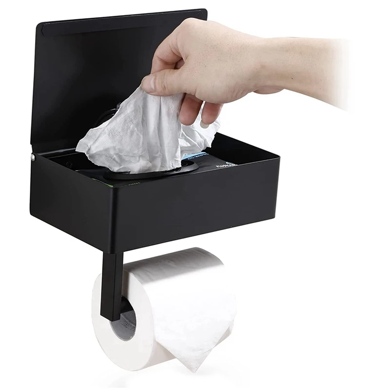 Toilet Paper Holder With Shelf, Flushable Wipes Dispenser, And Storage For Bathroom, Keep Your Wipes Out Of Sight
Toilet Paper Holder With Shelf, Flushable Wipes Dispenser, And Storage For Bathroom, Keep Your Wipes Out Of Sight