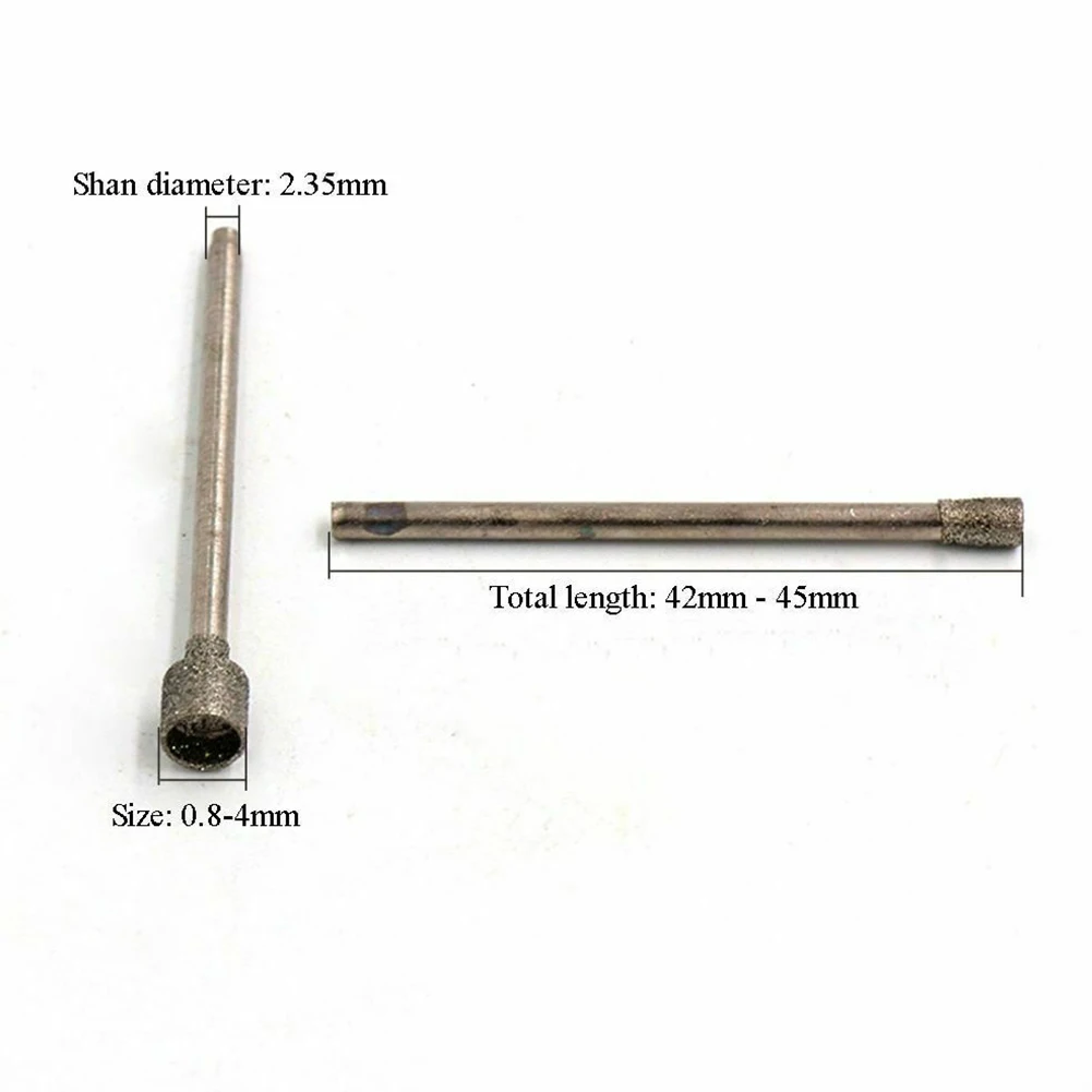 Bit Drill Bit For Glass Tile Diamond Engraving 2.35mm Rotary Diamond Sleeve Shape 1-4mm 1/1.2/1.5/1.8/2/2.5/3/4mm Durable
Bit Drill Bit For Glass Tile Diamond Engraving 2.35mm Rotary Diamond Sleeve Shape 1-4mm 1/1.2/1.5/1.8/2/2.5/3/4mm Durable