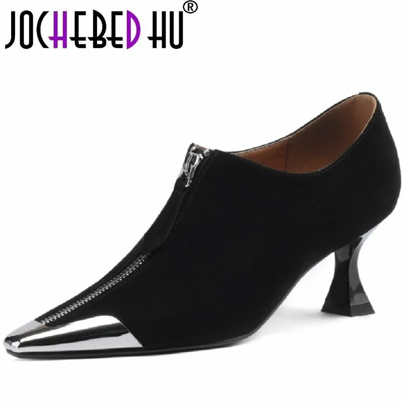 【JOCHEBED HU】Women Shoes Genuine Leather Square Toe Solid Modern for Women Soft Low Heels Plus Size Shoes 34-42
【JOCHEBED HU】Women Shoes Genuine Leather Square Toe Solid Modern for Women Soft Low Heels Plus Size Shoes 34-42