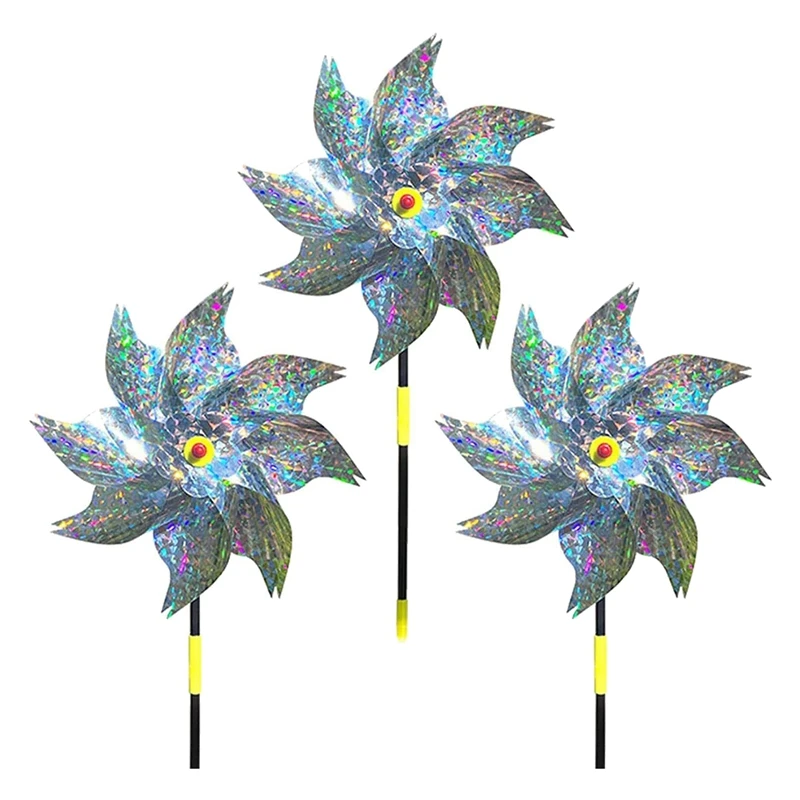 3 Pieces Windmills, Bird Repellent,Fruit Garden,Reflective Windmill, Bird Repellent, Bird Repellent, Reflective Windmill
3 Pieces Windmills, Bird Repellent,Fruit Garden,Reflective Windmill, Bird Repellent, Bird Repellent, Reflective Windmill
