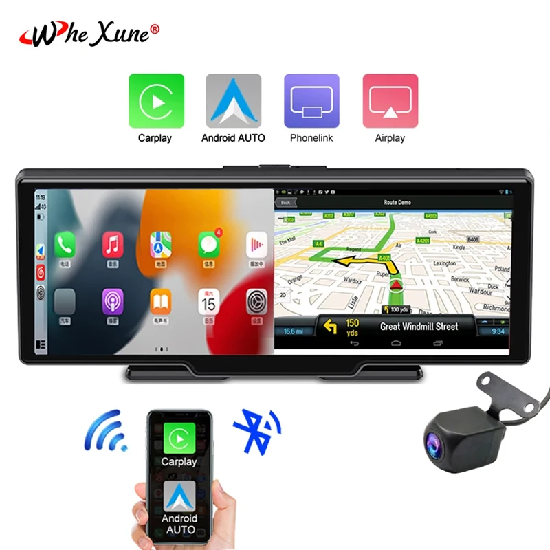 10" Dash Cam 2K Car DVR WiFi Video Recorder Carplay&Android Auto Rear View Mirror 1080P FHD Dual Lens 3 In 1 Wireless Connection
10" Dash Cam 2K Car DVR WiFi Video Recorder Carplay&Android Auto Rear View Mirror 1080P FHD Dual Lens 3 In 1 Wireless Connection