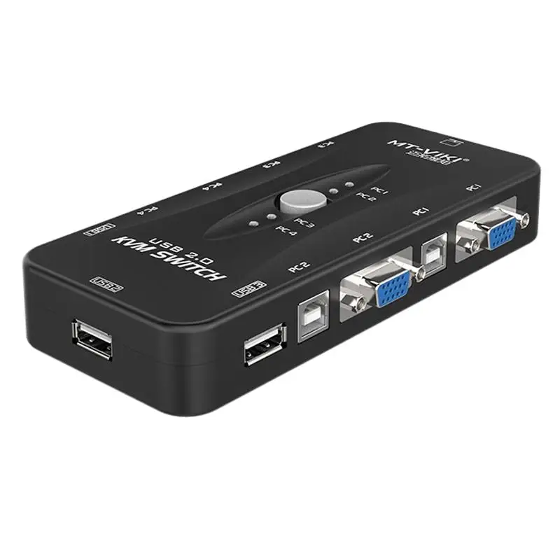 KVM переключает четыре ручных USB-кабеля с четырьмя оригинальными стандартными устройствами с USB-интерфейсом
KVM переключает четыре ручных USB-кабеля с четырьмя оригинальными стандартными устройствами с USB-интерфейсом