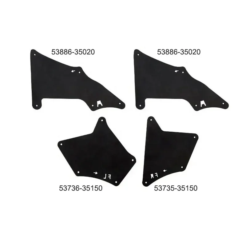 53735-35150 защита от брызг, прокладки для крыльев для Toyota Land Cruiser Prado Lexus 2003-2020, фартук, уплотнительные щитки от грязи с зажимами
53735-35150 защита от брызг, прокладки для крыльев для Toyota Land Cruiser Prado Lexus 2003-2020, фартук, уплотнительные щитки от грязи с зажимами