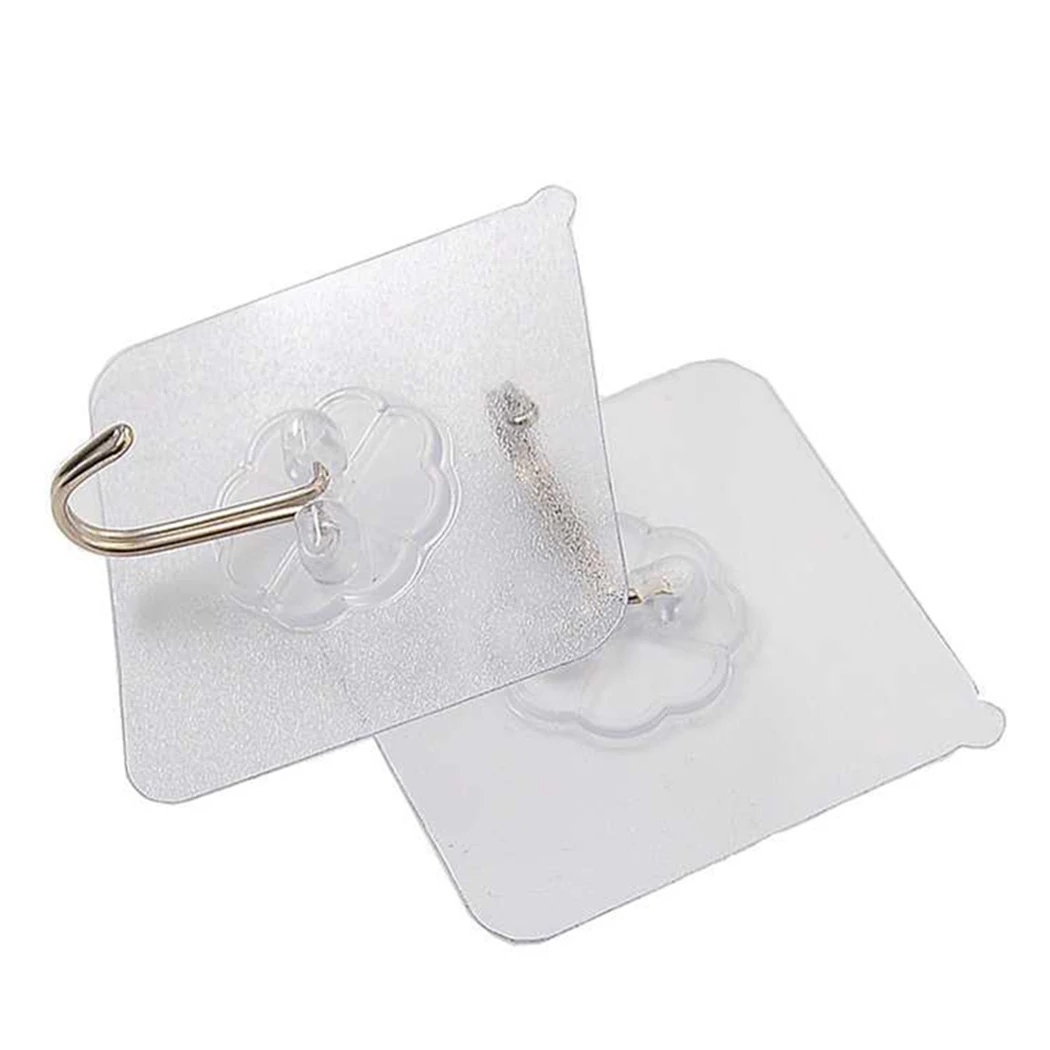 Transparent Strong Sticky Hooks Wall Hanging Nail-Free Hook Seamless Sticky Self Adhesive Hooks Kitchen Bathroom Accessories
Transparent Strong Sticky Hooks Wall Hanging Nail-Free Hook Seamless Sticky Self Adhesive Hooks Kitchen Bathroom Accessories