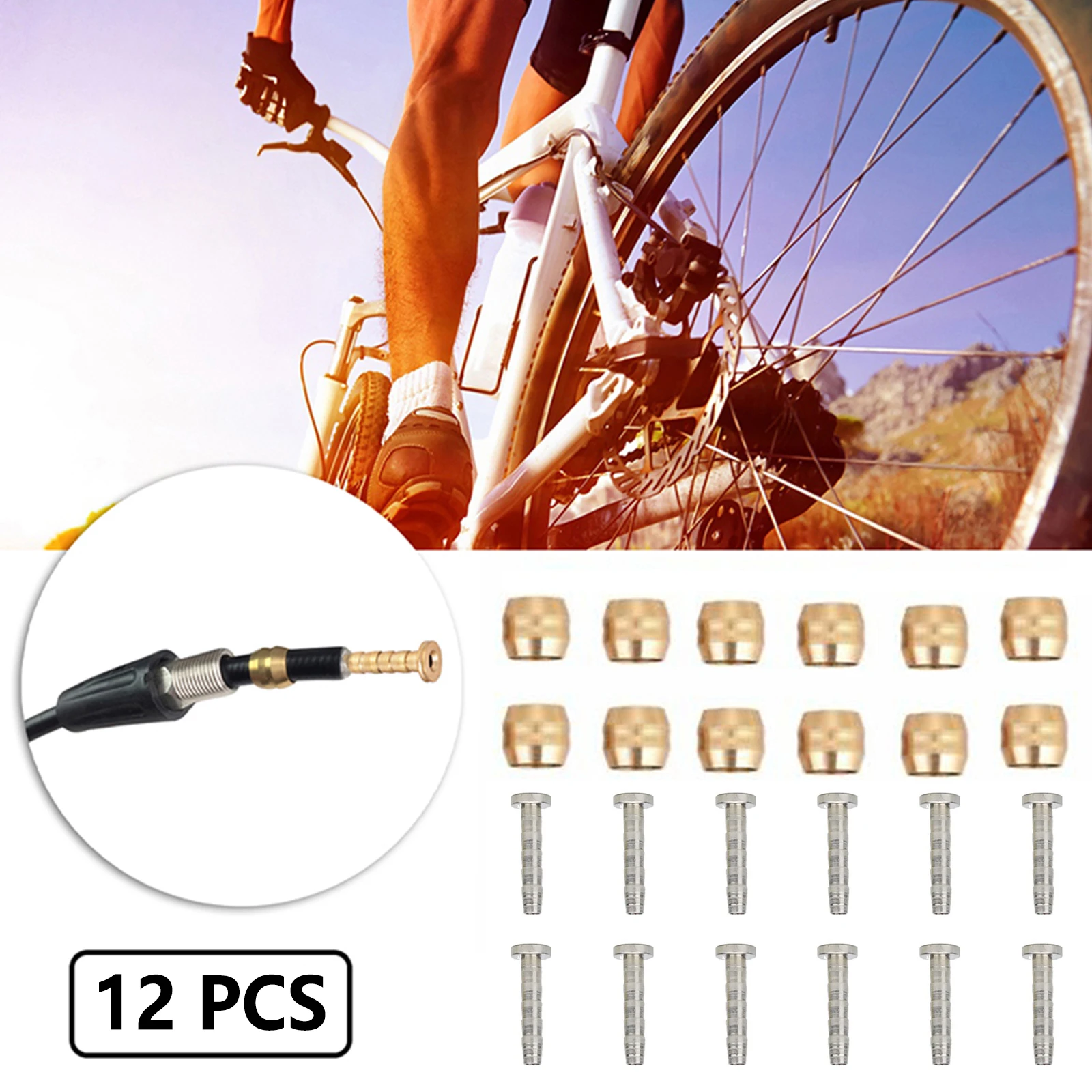 12PCS MTB Bike Hydraulic Disc Brake Needle Olive Connect Inserts Kit For BH59 BH90 Bicycle Brake Hose Fitting
12PCS MTB Bike Hydraulic Disc Brake Needle Olive Connect Inserts Kit For BH59 BH90 Bicycle Brake Hose Fitting