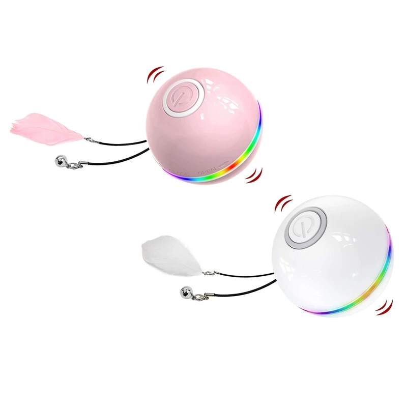 Cat Ball Interactive Cat Toys For Indoor Cats Kitten Toys With Bell Feather , Rotating Cat Toy Balls With Light
Cat Ball Interactive Cat Toys For Indoor Cats Kitten Toys With Bell Feather , Rotating Cat Toy Balls With Light