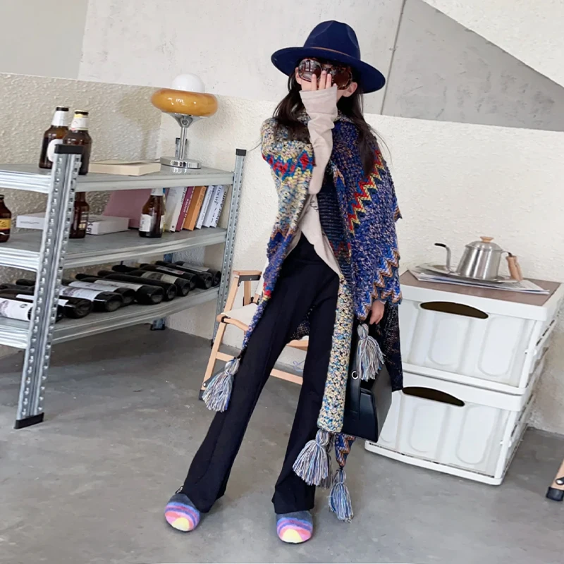 Girls' fashion high-end casual sweater shawl 2022 autumn new loose design fashion trendy products
Girls' fashion high-end casual sweater shawl 2022 autumn new loose design fashion trendy products