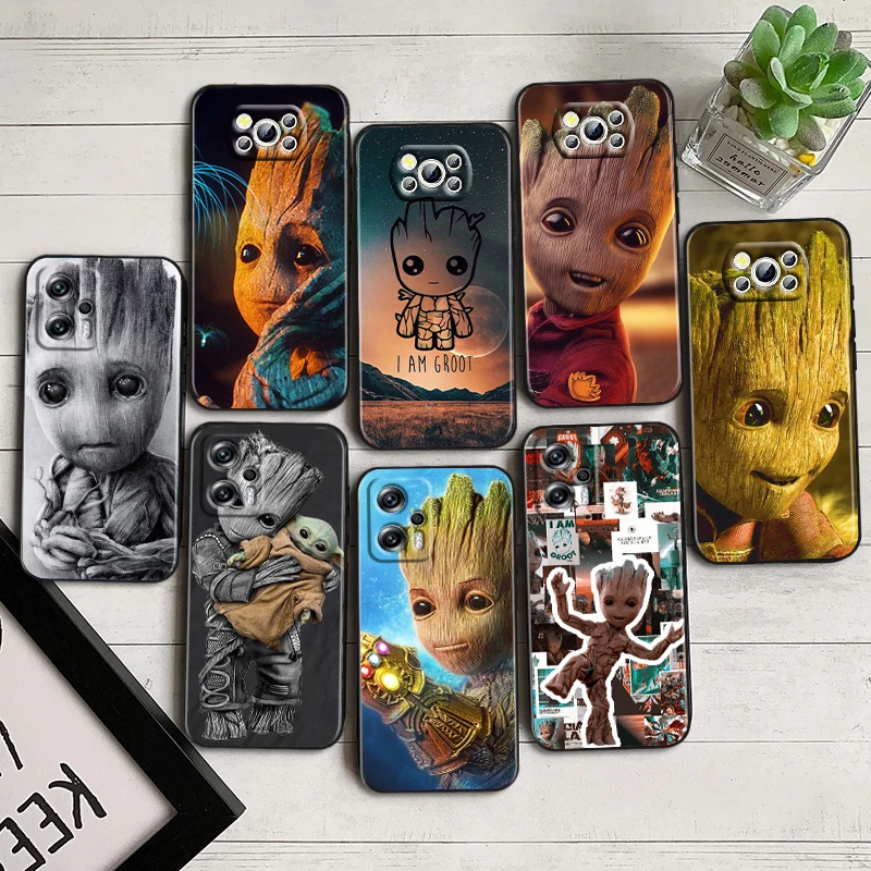 Marvel Groot Cute For Xiaomi Poco F5 X5 C55 C50 M5 M4 X4 X3 F3 GT NFC M3 C3 M2 F2 F1 X2 Pro Silicone Black Phone Case Coque Capa
Marvel Groot Cute For Xiaomi Poco F5 X5 C55 C50 M5 M4 X4 X3 F3 GT NFC M3 C3 M2 F2 F1 X2 Pro Silicone Black Phone Case Coque Capa