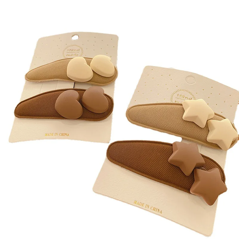 2pcs/set Hairpins Sweet Style Heart Star Hair Clip for Children Kids Baby Headwear Girls Hair Accessories 
2pcs/set Hairpins Sweet Style Heart Star Hair Clip for Children Kids Baby Headwear Girls Hair Accessories