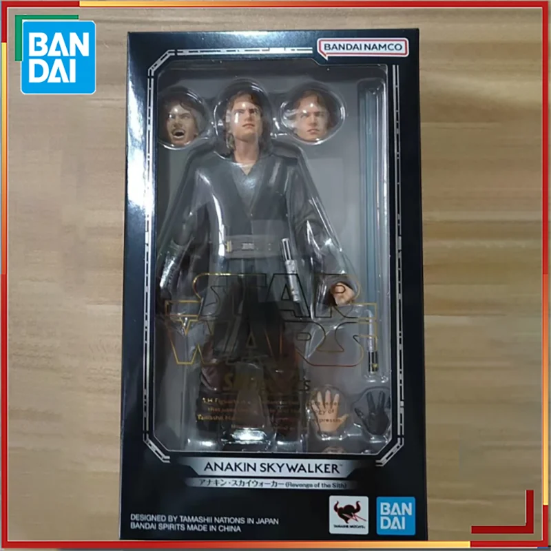 

Bandai Original SHF Star Wars Anime Figure Anakin Skywalker Action Figure Toys for Kids Gift Collectible Model Ornaments