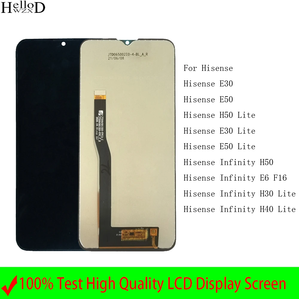 LCD For Hisense H50 Lite E30 E50 E6 Display LCD Touch Screen Digitizer Assembly Replacement For Hisense Infinity H50
LCD For Hisense H50 Lite E30 E50 E6 Display LCD Touch Screen Digitizer Assembly Replacement For Hisense Infinity H50