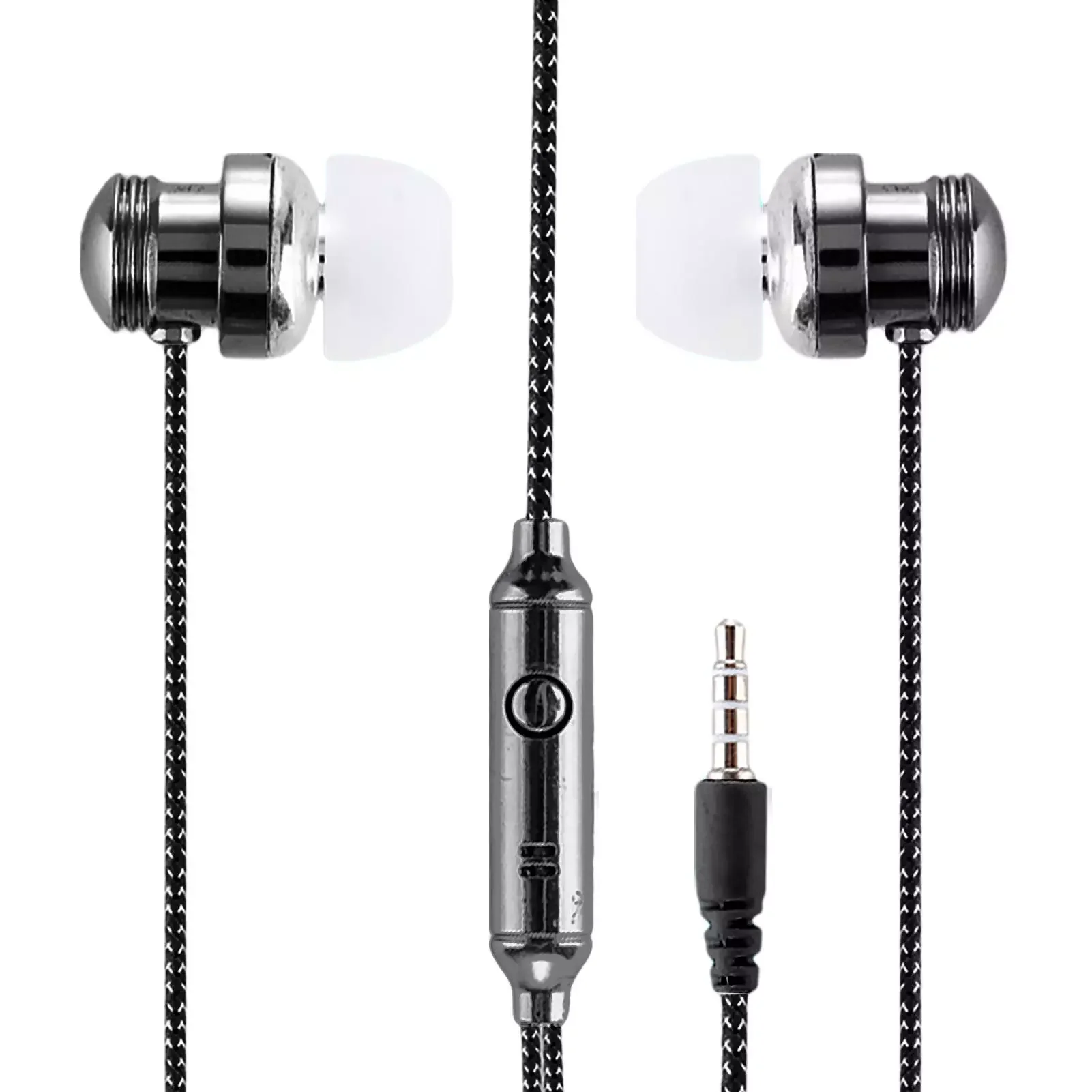 Electroplating Earphone In-Ear Wire Control Two-color Wired Subwoofer Headset Wired Earphone For Smartphones With Mic
Electroplating Earphone In-Ear Wire Control Two-color Wired Subwoofer Headset Wired Earphone For Smartphones With Mic