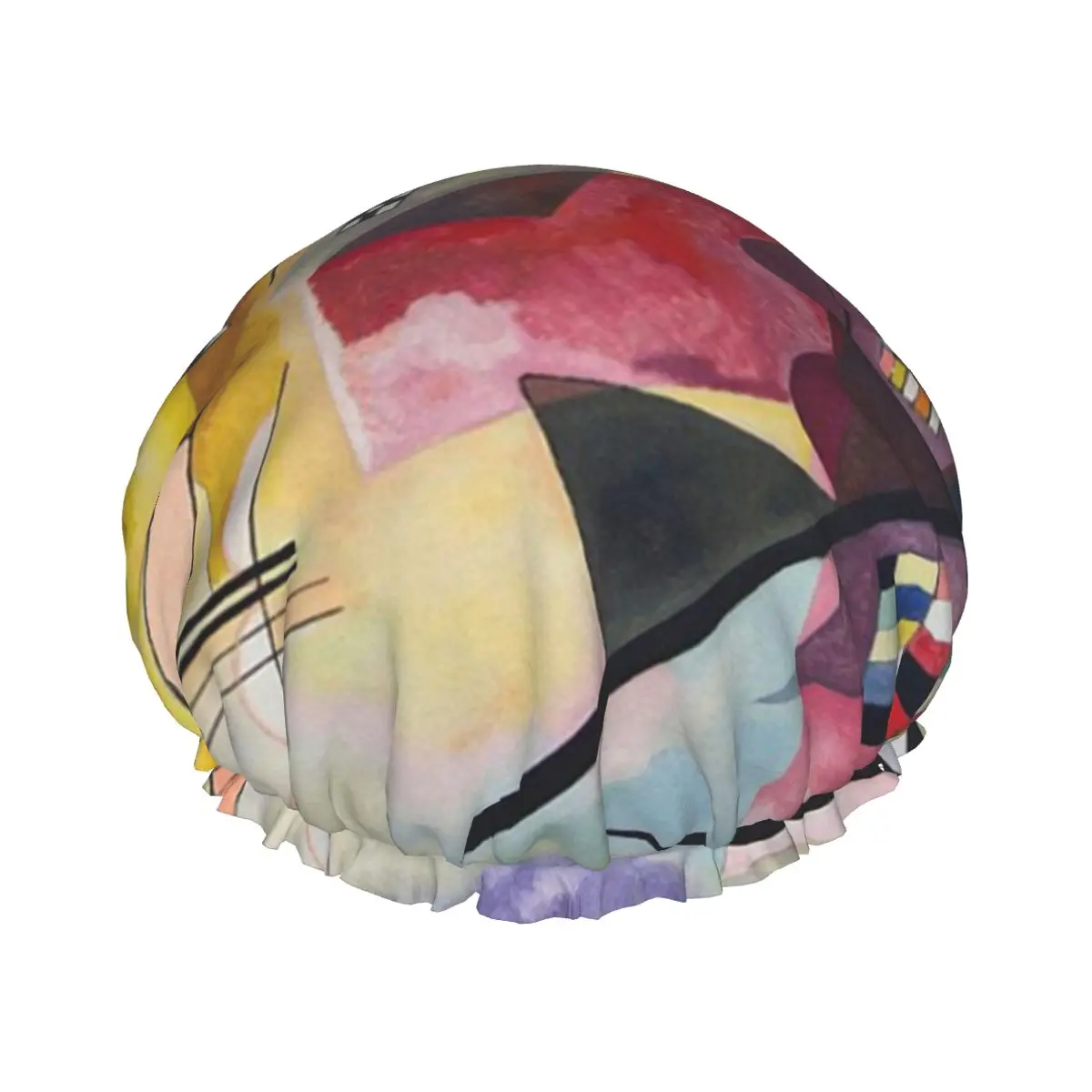 Yellow Red Blue By Kandinsky Waterproof Shower Cap with Elasticized Hem Shower Sleeping Bonnet Cap for All Hair Lengths
Yellow Red Blue By Kandinsky Waterproof Shower Cap with Elasticized Hem Shower Sleeping Bonnet Cap for All Hair Lengths