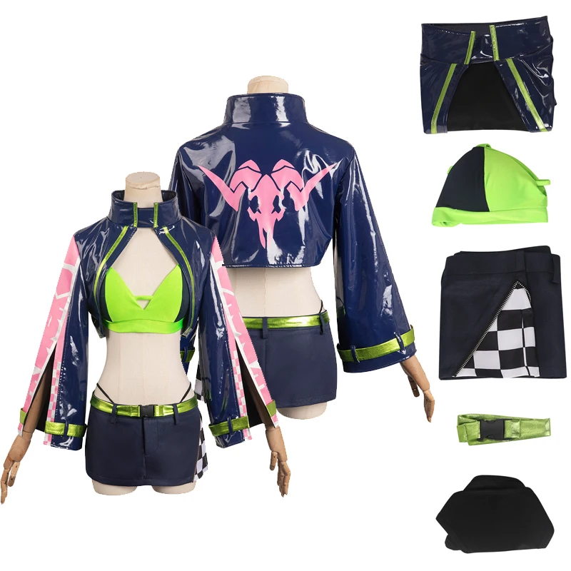 Rebecca Cosplay Costume Anime Edgerunner Coat Shorts Racing Suit Set Fantasia Girl Halloween Carnival Party Women Disguise Cloth
Rebecca Cosplay Costume Anime Edgerunner Coat Shorts Racing Suit Set Fantasia Girl Halloween Carnival Party Women Disguise Cloth
