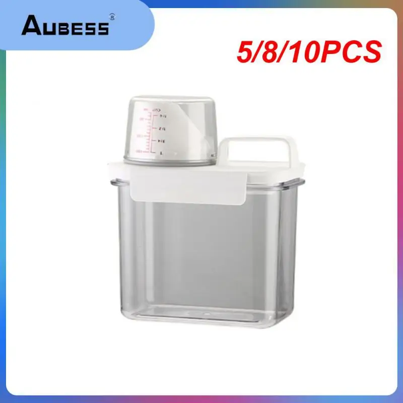 5/8/10PCS Clear Leak-proof Laundry Detergent Storage Box Fully Sealed Washing Powder Container Transparent Cereal Jar
5/8/10PCS Clear Leak-proof Laundry Detergent Storage Box Fully Sealed Washing Powder Container Transparent Cereal Jar