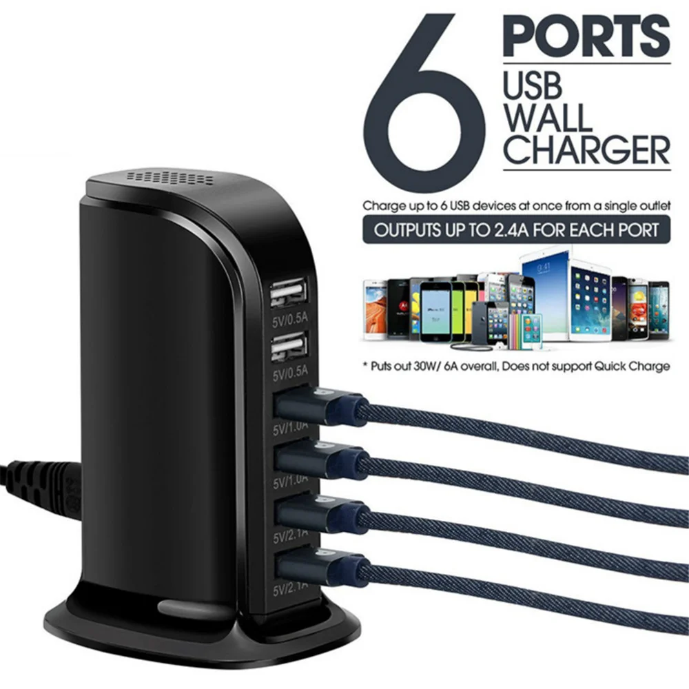 Быстрое зарядное устройство с 6 USB-портами, настольная док-станция для быстрой зарядки, домашний многофункциональный дорожный адаптер, настенная розетка с вилками для США, Австралии, ЕС, Великобритании
Быстрое зарядное устройство с 6 USB-портами, настольная док-станция для быстрой зарядки, домашний многофункциональный дорожный адаптер, настенная розетка с вилками для США, Австралии, ЕС, Великобритании
