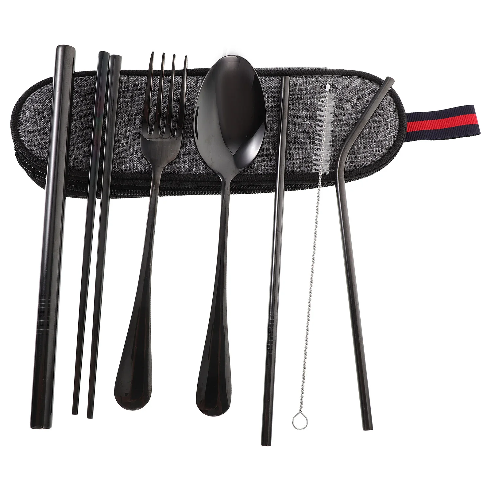 Дорожная посуда, столовые приборы, вилка, ложка, палочки для еды, прямая портативная Портативная сумка для хранения из нержавеющей стали
Дорожная посуда, столовые приборы, вилка, ложка, палочки для еды, прямая портативная Портативная сумка для хранения из нержавеющей стали