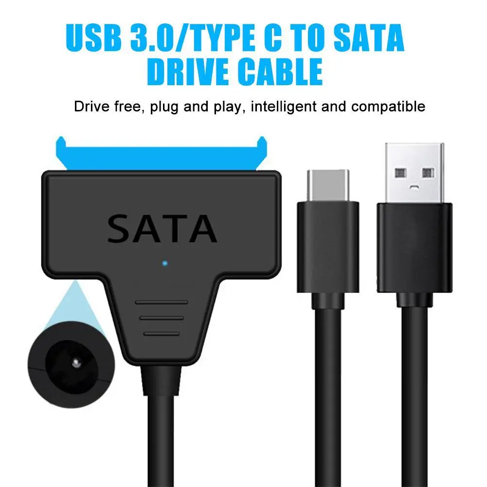 

Новый переходник Sata-USB 3,0, кабель-конвертер USB 3,0 для жесткого диска Samsung Seagate WD 2,5 3,5, адаптер для жесткого диска SSD