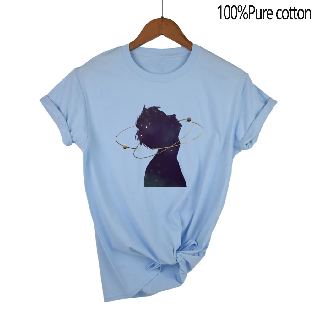 Mysterious universe Silhouette boy art print fashion T-shirt 100% cotton comfortable breathable lovers explosive multi-color
Mysterious universe Silhouette boy art print fashion T-shirt 100% cotton comfortable breathable lovers explosive multi-color