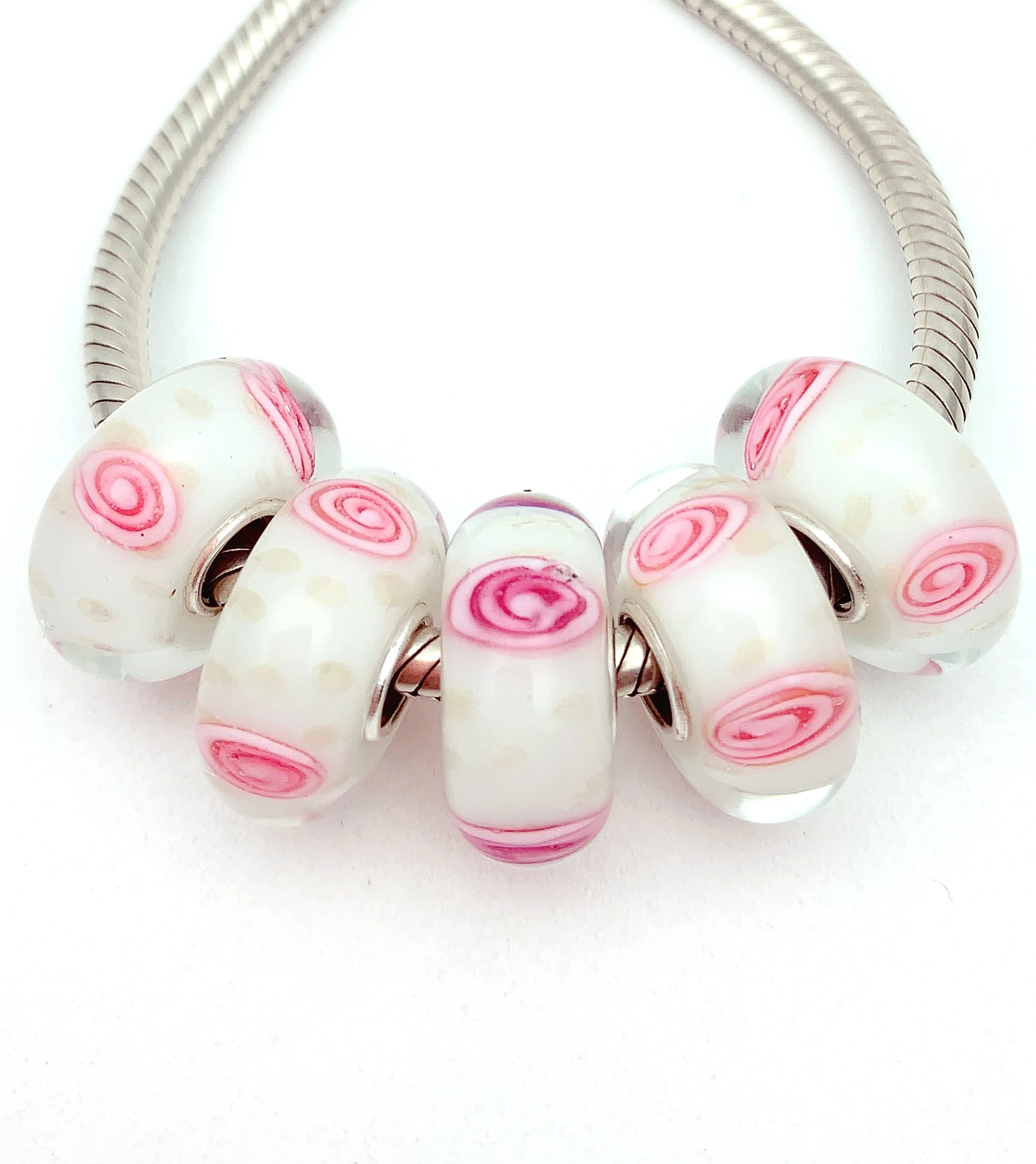 XHYG262 5X 100% Authenticity S925 Sterling Silver Beads Murano GlassBeads Fit European Charms Bracelet Diy Jewelry Lampwork
XHYG262 5X 100% Authenticity S925 Sterling Silver Beads Murano GlassBeads Fit European Charms Bracelet Diy Jewelry Lampwork