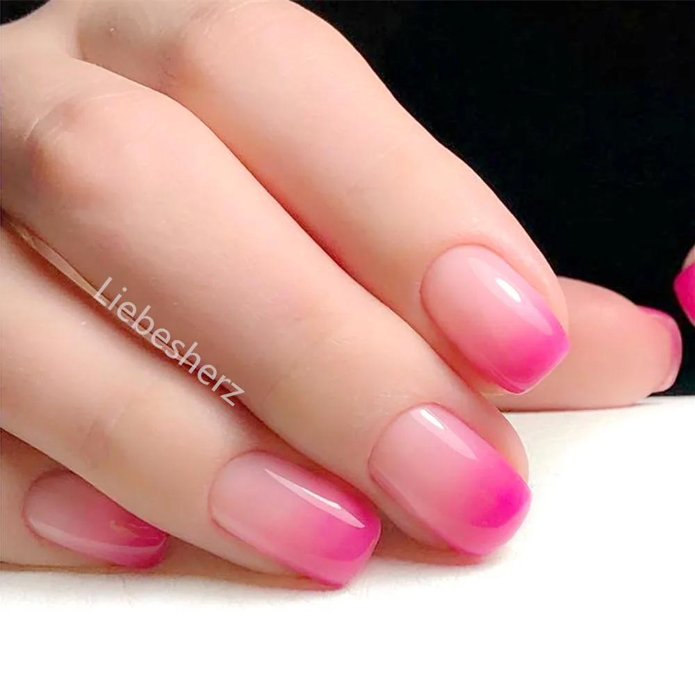 24Pcs Gradient Pink Short Ballerina Press On False Nail With Jelly Glue Artificial French Fake Nail DIY Full Cover Manicure Tool
24Pcs Gradient Pink Short Ballerina Press On False Nail With Jelly Glue Artificial French Fake Nail DIY Full Cover Manicure Tool