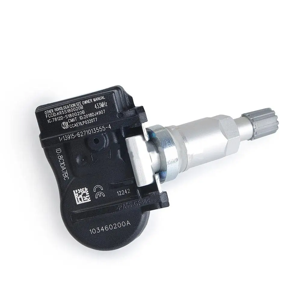 TPMS Tire Pressure Sensor 103460200A Clamp-in 433MHz For Tesla Model 3 S X Tire Pressure Monitoring Sensors Car Accessories
TPMS Tire Pressure Sensor 103460200A Clamp-in 433MHz For Tesla Model 3 S X Tire Pressure Monitoring Sensors Car Accessories