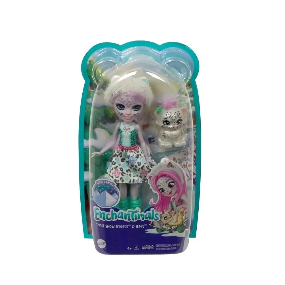 Игрушка-персонаж Enchantimals, кукла Sybill, снежный леопард и хлопья, милые животные, друзья для девочек, модные игры, подарок, коллекционные модели 
Игрушка-персонаж Enchantimals, кукла Sybill, снежный леопард и хлопья, милые животные, друзья для девочек, модные игры, подарок, коллекционные модели