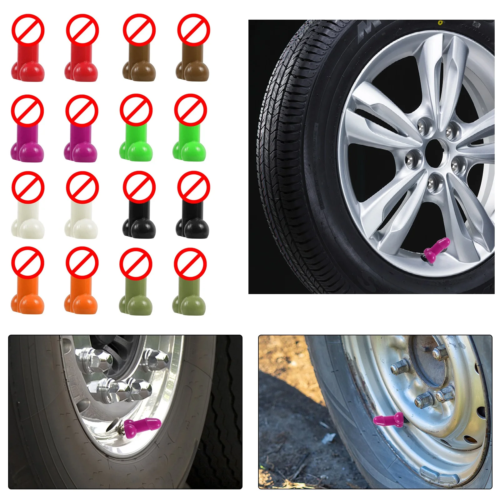 Tire Valve Caps Valve Stem Cap Off-Road Vehicles 16pcs Glows In The Dark Luminous Prank Waterproof Motorcycles
Tire Valve Caps Valve Stem Cap Off-Road Vehicles 16pcs Glows In The Dark Luminous Prank Waterproof Motorcycles
