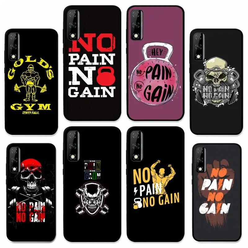 No Pain No Gain Gym Fitness Phone Case for Huawei Y 6 9 7 5 8s prime 2019 2018 enjoy 7 plus
No Pain No Gain Gym Fitness Phone Case for Huawei Y 6 9 7 5 8s prime 2019 2018 enjoy 7 plus