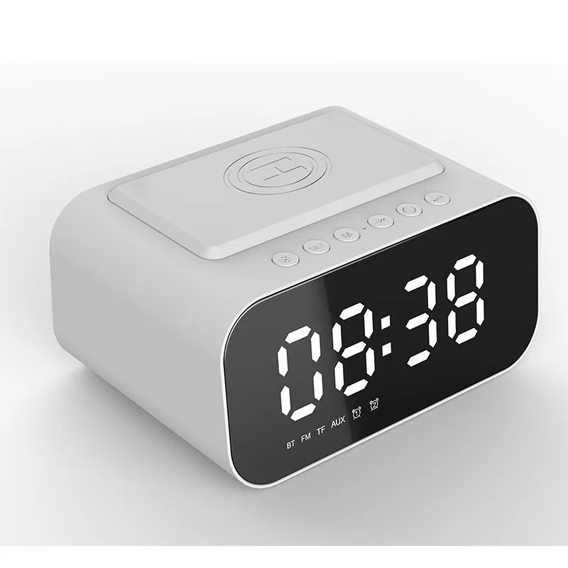 Bluetooth speaker, wireless charging clock, LED alarm clock, audio popular new wireless charging Bluetooth audio F132 
Bluetooth speaker, wireless charging clock, LED alarm clock, audio popular new wireless charging Bluetooth audio F132