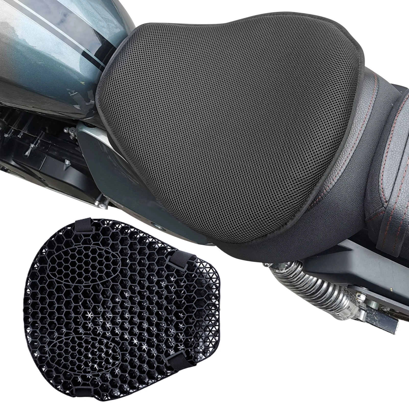 3D Honeycomb Shock Seat Air Honeycomb Motorcycle Seat Cushion Breathable Honeycomb Seat Pressure Relief Ride Seat Pad Large For
3D Honeycomb Shock Seat Air Honeycomb Motorcycle Seat Cushion Breathable Honeycomb Seat Pressure Relief Ride Seat Pad Large For