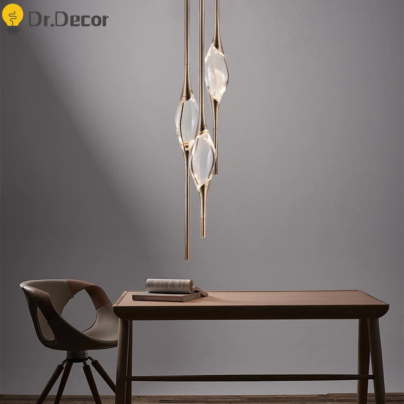 Modern Water Drop Pendant Lights Lighting Minimalist Scandinavian LOFT Crystal LED Pendant Lamp Kitchen Hanging Lamps Luminaries
Modern Water Drop Pendant Lights Lighting Minimalist Scandinavian LOFT Crystal LED Pendant Lamp Kitchen Hanging Lamps Luminaries