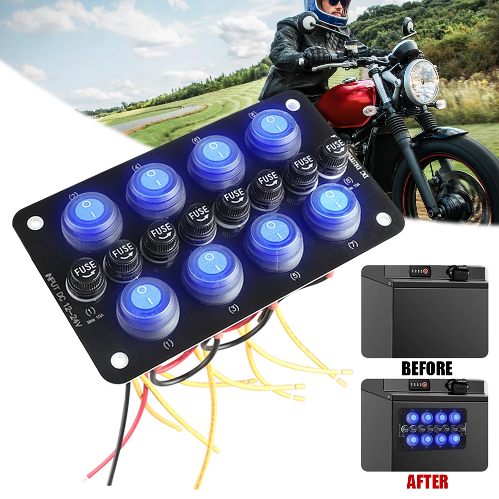 12 24V Car Rocker Switch Replaceable Car ON/Off Switch With Waterproof 10A Automotive Fuse Blue Backlit For Cars SUV Marine Boat
12 24V Car Rocker Switch Replaceable Car ON/Off Switch With Waterproof 10A Automotive Fuse Blue Backlit For Cars SUV Marine Boat