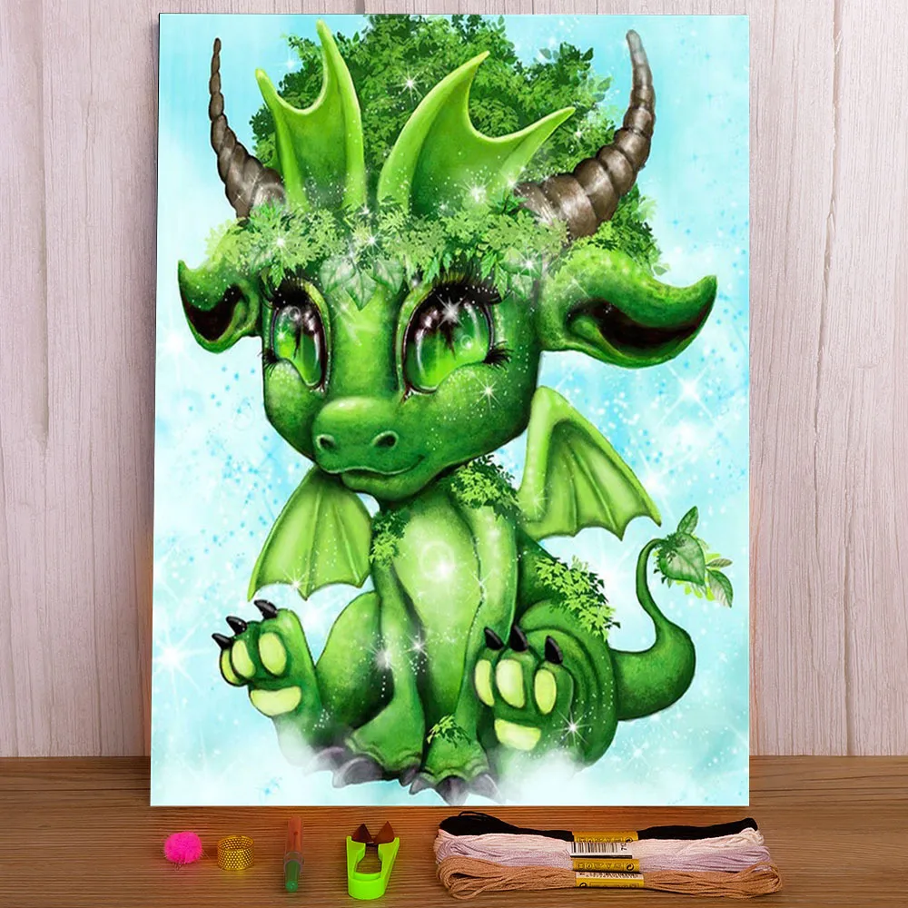 Cartoon Animal Dragon Printed Canvas 11CT Cross Stitch Full Kit Embroidery DMC Threads Painting Sewing Craft work Counted
Cartoon Animal Dragon Printed Canvas 11CT Cross Stitch Full Kit Embroidery DMC Threads Painting Sewing Craft work Counted