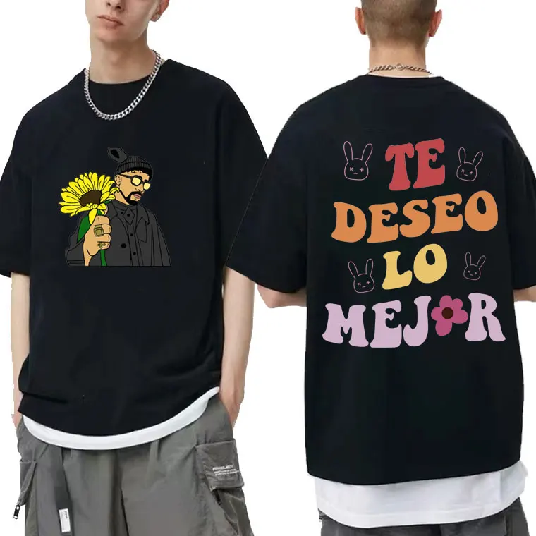 Bad Bunny El Ulitimo Tour Del Mundo Tour Te Deseo Lo Mejor Print Unisex Tshirt Men Women Harajuku Hip Hop Short Sleeve T-shirt
Bad Bunny El Ulitimo Tour Del Mundo Tour Te Deseo Lo Mejor Print Unisex Tshirt Men Women Harajuku Hip Hop Short Sleeve T-shirt