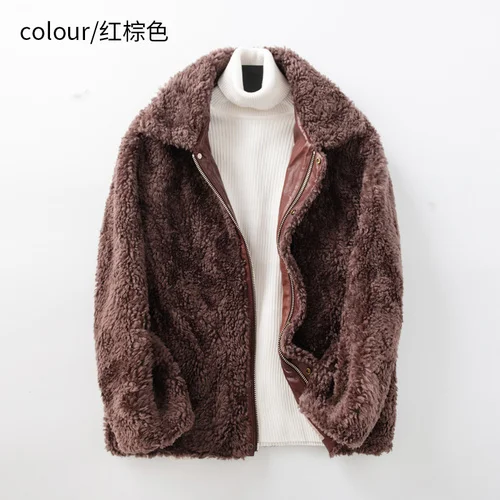 Winter Warm Coat Men Casaul Sheep Shearling Jacket 100% Wool Coats Korean Men's Clothes Chamarras Para Hombre WPY4387
Winter Warm Coat Men Casaul Sheep Shearling Jacket 100% Wool Coats Korean Men's Clothes Chamarras Para Hombre WPY4387
