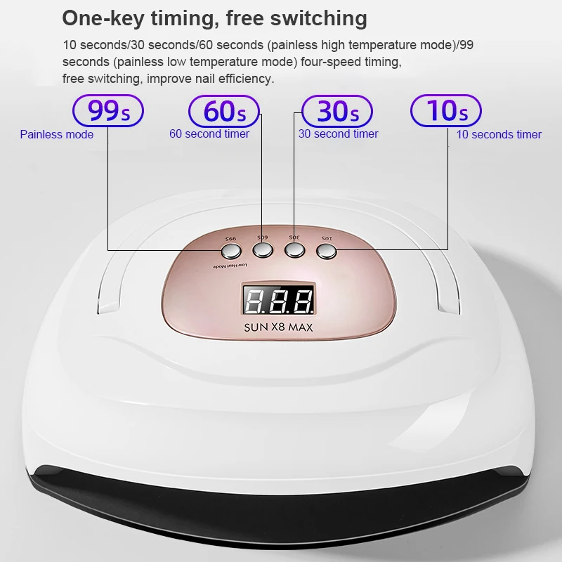 УФ-лампа для наращивания ногтей, 220 Вт
УФ-лампа для наращивания ногтей, 220 Вт