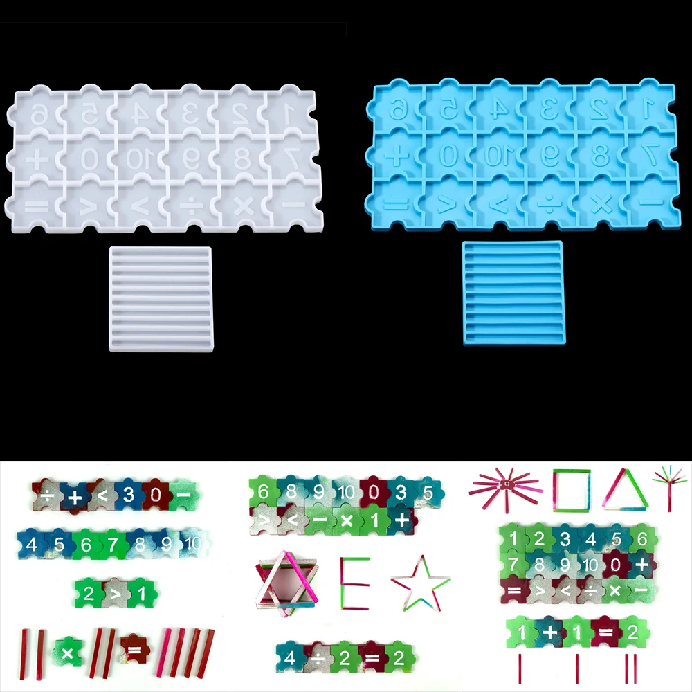 Math Puzzle Resin Mold Numer Jigsaw Silicone Moulds DIY Epoxy Casting Education Gifts for Toddler Kids Mold
Math Puzzle Resin Mold Numer Jigsaw Silicone Moulds DIY Epoxy Casting Education Gifts for Toddler Kids Mold